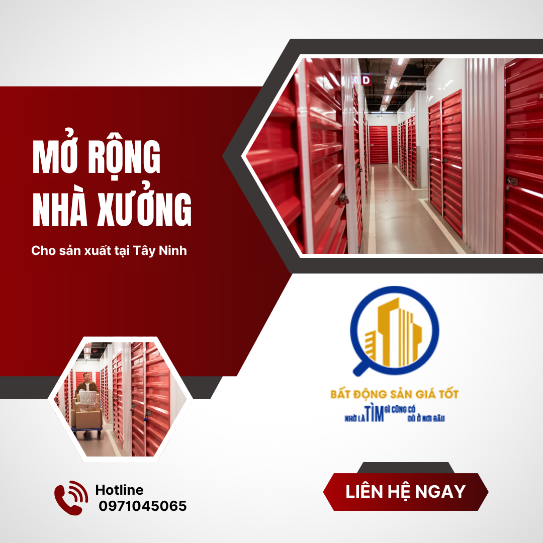 Thuê nhà xưởng mở rộng sản xuất Tây Ninh