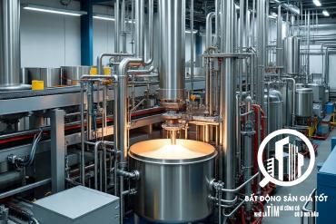 Xưởng có chủ trương sản xuất , phối trộn chiết rót hóa chất 1000m2 - 2000m2 KCN Long An cho thuê