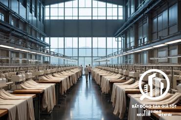 Cho thuê nhà xưởng sản xuất dệt vãi KCN Bến Lức - Long An