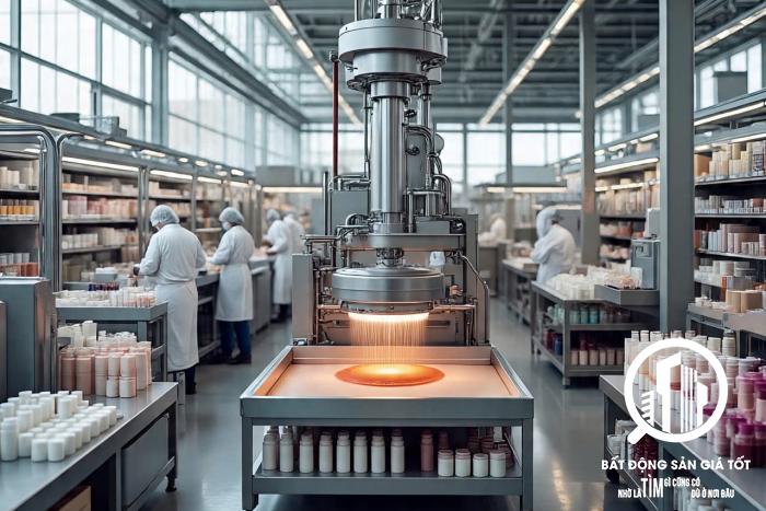Cho thuê nhà xưởng sản xuất mỷ phẩm (hóa mỷ phẩm ) KCN Bến Lức - Long An