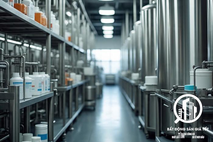 Cho thuê nhà xưởng sản xuất thuốc , hóa dược và dược liệu KCN Bến Lức - Long An