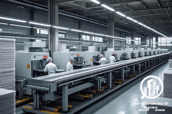 Cho thuê nhà xưởng sản xuất bao bì từ plastic KCN Bến Lức - Long An