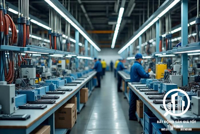 Cho thuê nhà xưởng sản xuất thiết bị điện KCN Bến Lức - Long An