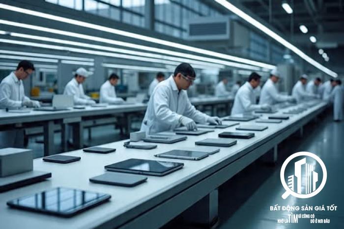 Cho thuê nhà xưởng sản xuất sản phẩm điện tử dân dụng KCN Đức Hòa Long An